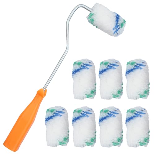 Rullo Per Pittura 27 Cm,Rulli Per Verniciare Set Con 8 Ricambi Pittura Piccolo Mini Rullo Per Pittura Rullo Pittura Antigoccia,Rulli Per Imbiancare Pe