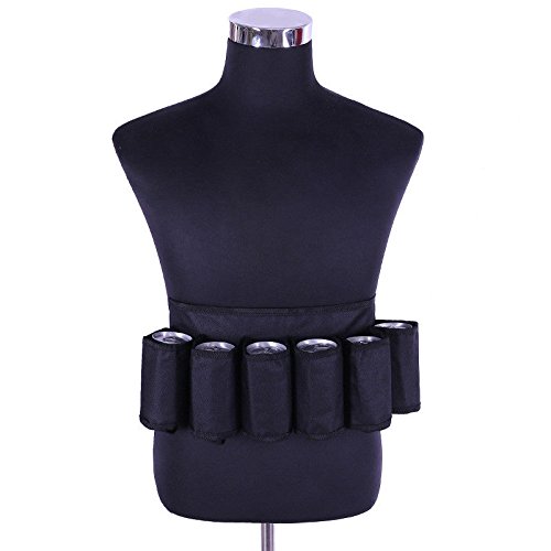 Beer Belt - Cintura Porta Birra Delaman Can Belt Per 6X Beer Beverage Can Bottles 4 Color (Colore : Black)