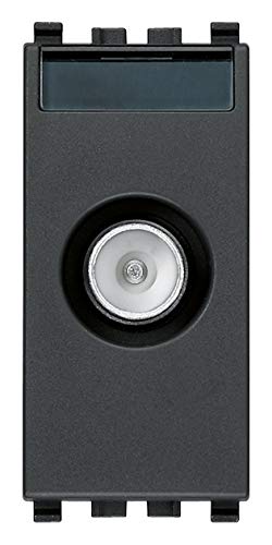 Vimar Presa Tv-Rd-Sat Passante, Grigio