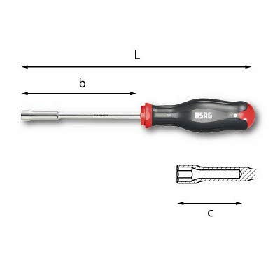 Usag 299 Giravite Lungo Cacciavite Esagonale Con Impugnatura Chiave A Bussola-8