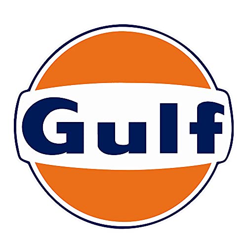 Gulf Logo Benzina Sticker Car Race Motorcycle Sponsor Wrap Adesivi Creativi 2 Pezzi