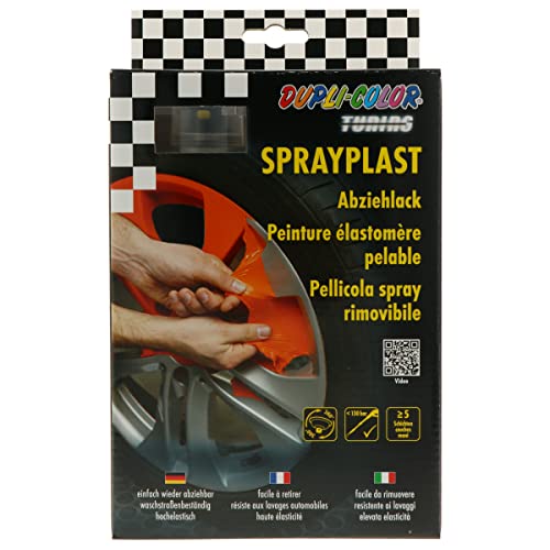 Dupli-Color - Pellicola Spray Rimovibile, 2 Confezioni Da 400 Ml, 1 Paio Di Guanti Monouso, 1 Testina Erogatrice Extra A Getto Ampio