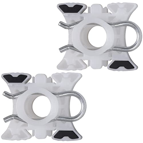 Aerzetix - C66578 - Set Di 2 Ganasce Scorrevoli, Alzacristalli - Lato Di Montaggio: Anteriore E Posteriore - Compatibile Con 5132 1 938 884, 3509416