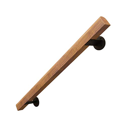 Corrimano Per Scale Universale Da Esterno Per Interni, Corrimano Per Scale In Legno Antiscivolo, Kit Completo, Con 2 Staffe Fisse In Ferro, Contro Il