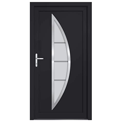 Vidaxl Porta Ingresso Antracite 108X208 Cm In Pvc, Porta, Porta Di Ingresso, Porta D'Ingresso In Pvc, Porta Entrata, Porta In Pvc, Porte, Porte In Pvc