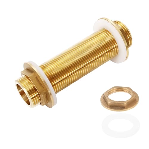 Namic Raccordo Serbatoio Acqua In Ottone, Con Guarnizioni In Silicone, Raccordo 3/4, 100Mm, Raccordo Per Tubo Flessibile, Attacco Rapido Acqua, Per Se