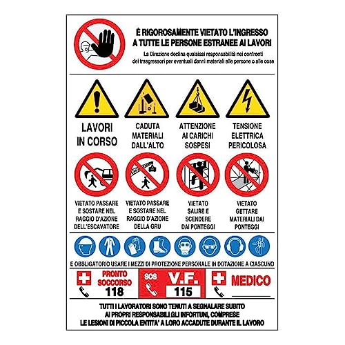 Cartelli P/Cantieri Info 21 Simboli Polionda
