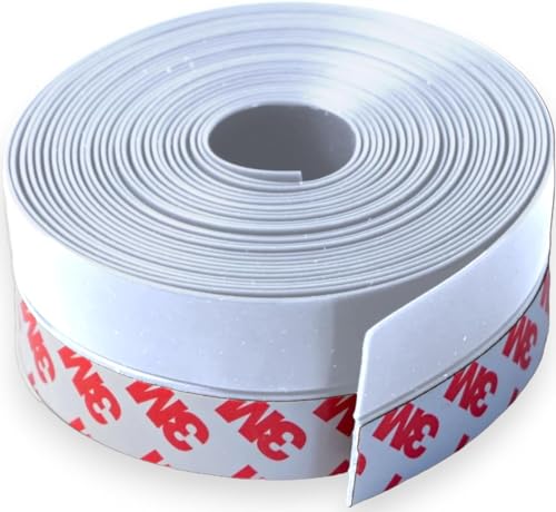 Dpm Tapes - Paraspifferi Silicone Sottoporta Con Adesivo Premium, Lunghezza 5 Metri, Porta Blindata D'Ingresso, Isolante Termico Porte Finestre, Prote
