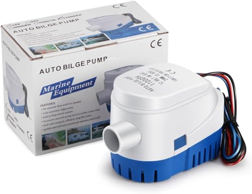 1100 Gph Pompa Di Sentina Automatica Barca, Sunsbell 12V Dc Sommergibile Pompa Elettrica Dell'Acqua Con Galleggiante, Pompa Sentina Automatica Per Imb