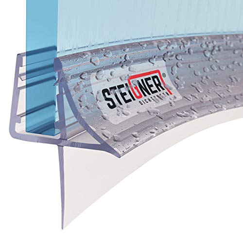 Steigner Guarnizione Doccia, 40Cm, Per Spessore Vetro 6/7/ 8 Mm, Guarnizione Semicircolare In Pvc, Uk09
