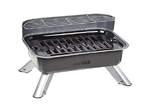 Ardes | Arbbq01 Barbecue Elettrico Senza Fumo Brasero Grill, Bbq Doppia Griglia Elettrica Xxl Con Paratia Anti Schizzi E Paravento, Griglia Elettrica