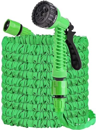 Xibalom Tubo Da Giardino Estensibile 30 M/100 Ft, Tubo Da Giardino Flessibile Con 7 Modalità Di Spruzzatura, Anti-Perdita, Adatto Per Giardino, Lavagg