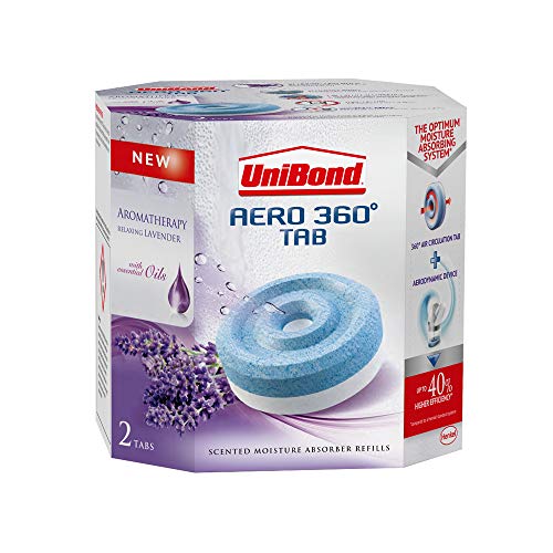 Uni2091273 Aero 360 Umidità Absorber Aromaterapia Lavanda Ricariche Confezione Da 2