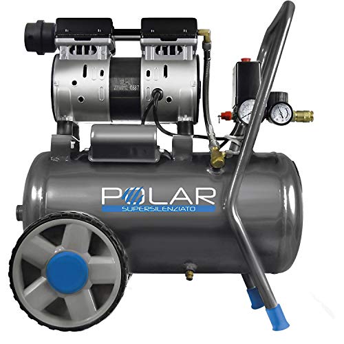 Vinco Compressore 24L Silenzioso 59 Db 1.5 Hp Elettrico