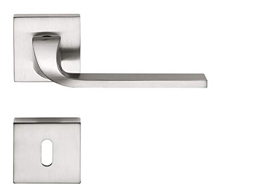 Colombo Design Maniglia Per Porta In Metallo Argento Contemporanea Cromat