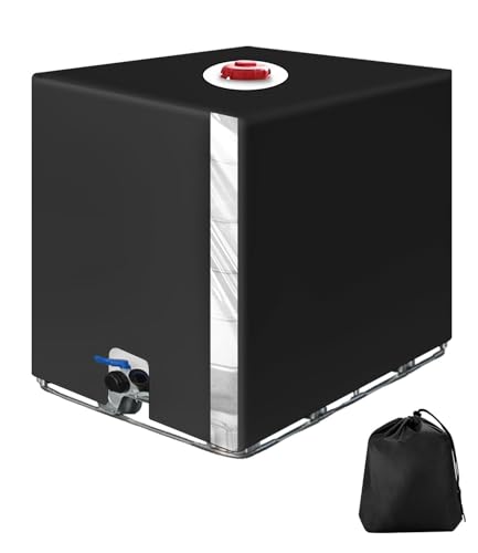 Sobeau Copertura Per Serbatoio Acqua Ibc 1000 Litri, Copertura Cisterna Acqua Protezione Con Apertura Superiore, Anti-Uv Antipolvere Copertura Protett