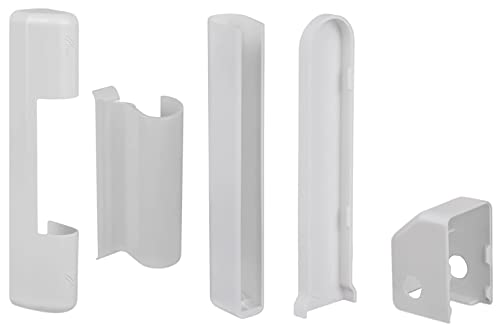 Roto Nt - 2 Tappi Di Copertura Per Finestre In Pvc E Porta In Plastica Pvc, Set Completo, Colore Bianco, Solo Per Raccordi Nt Adatti Per Nascondere Le