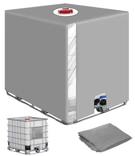 Sobeau Copertura Per Serbatoio Acqua Ibc 1000 Litri, Copertura Cisterna Acqua Protezione Con Apertura Superiore, Anti-Uv Antipolvere Copertura Protett