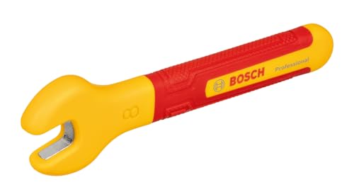Bosch Professional Chiave Vde - 8 Mm (Posizione Ganasce A 15°, Certificata Fino A 1.000 V, Isolata Con Polipropilene (Pp) Ed Elastomero Termoplastico