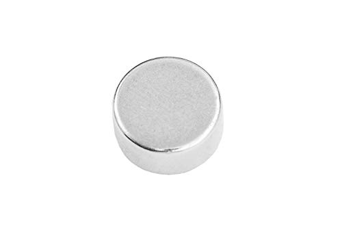 Connex Dym7100002 - Magneti Al Neodimio Tondi, Diametro 10 Mm X Altezza 5 Mm, Forza 3,5 Kg - 10 Pezzi, Grigio