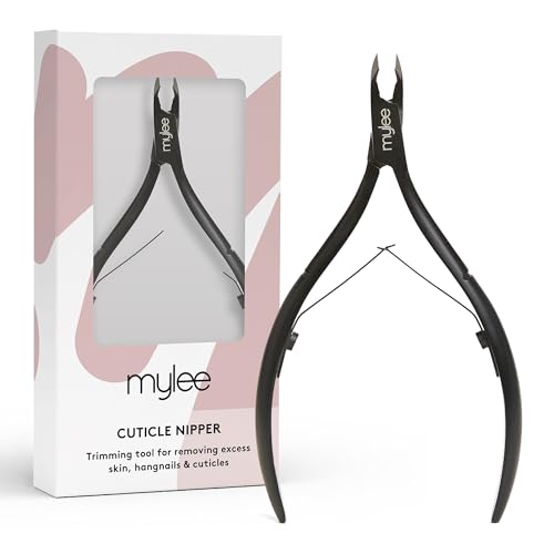 Mylee Tronchese Per Cuticole, Professionale, Elegante, Nero Opaco, In Acciaio Inox, Qualità Professionale Per Un Taglio Di Precisione E Una Rimozione