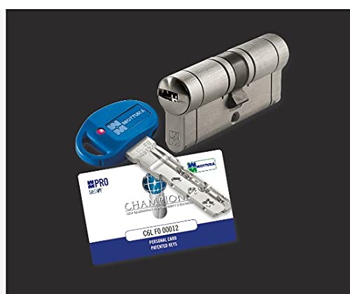 Cilindro Europeo Mottura Antibumping Champions Pro Chiave/Chiave Lunghezza Mm 62 ( Mm 31/31) Con 3 Chiavi