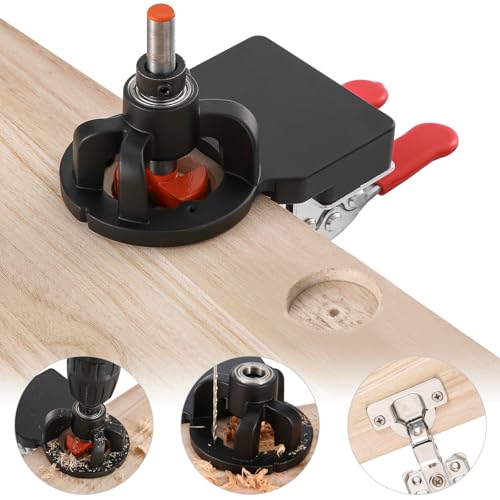 Dima Per Cerniera 35Mm Apri Foro,Dima Per Fori A Tasca ,Set Di Guide Per Cerniera Trapano Nascosta A Tazza Serie Fori Strumenti (Dima Per Cerniera 35M