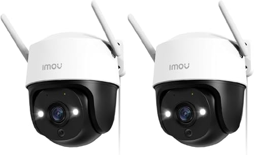 Imou Kit Telecamera Wi-Fi Esterno 5Mp, Telecamera Wifi 360° 3K Visione Notturna A Colori, Ip66, Tracciamento Intelligente, Rilevamento Umano Con Faret