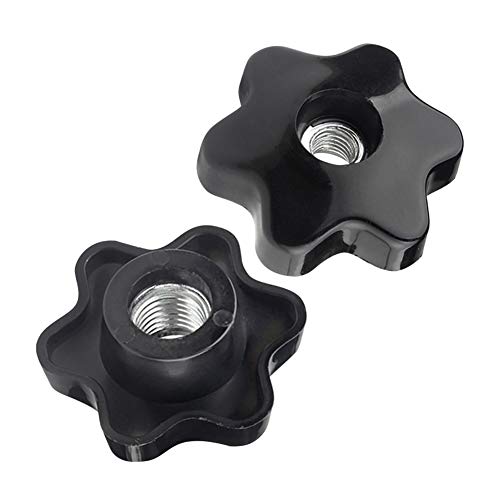 Yudesun Stella Testa Serraggio Manopola Maniglia - M6 M8 M10 M12 M14 M16 Plastica Testa Stella Forma Mano Bloccaggio Manopola Maniglia Femmina Filo
