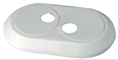 5 Pezzi.Rosette Riscaldanti, Manicotti Riscaldanti, Manicotti Riscaldanti Per Tubi, Rosette Per Tubi Riscaldanti, Rosette Doppie Di Colore Bianco.-