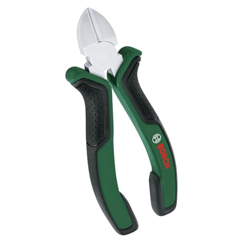 Bosch Taglierino Laterale Diagonale Da 160 Mm/6" (Pinza Per Taglio Diagonale Precisa E Resistente, Tagliente Riscaldato A Induzione, Superficie Nichel