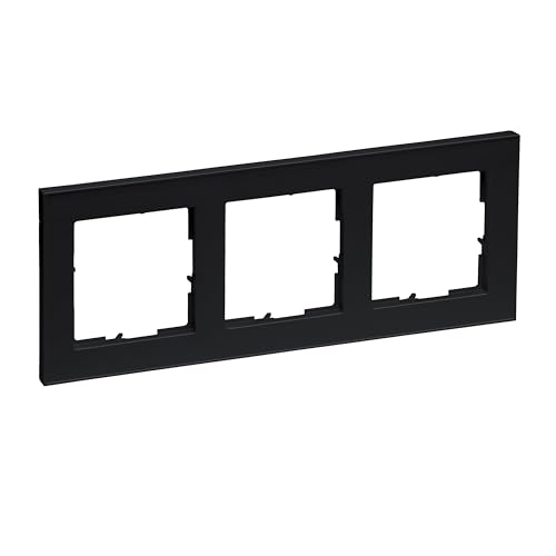 Legrand, Seano+ 765383 - Telaio, Termoplastico Senza Alogeni, Produzione E Imballaggio Sostenibili, Colore: Nero Laccato