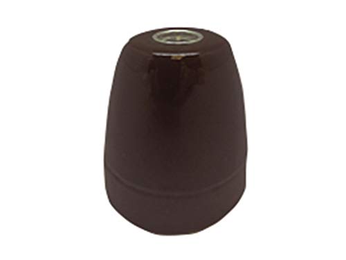 Portalampada In Ceramica Vintage E27 Marrone, Ideale Per Decorazione Retrò E Supporto In Progetti Di Illuminazione Personalizzata.