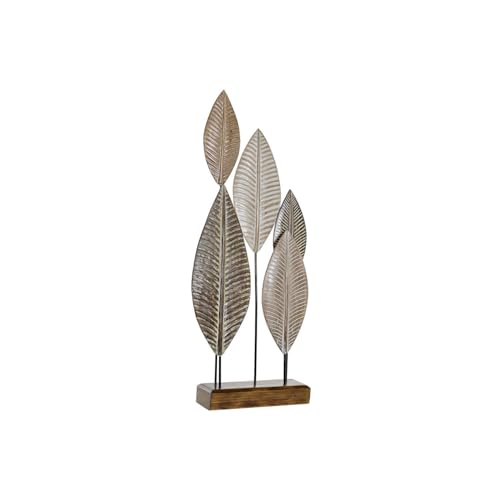 Decoracion Albasia Hierro 33X10X81 Hojas Marron