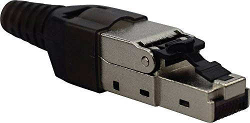 Komos Adattatore Rj45 Rj45 Cat 6 [1 Presa Rj45-1 Estremità Aperte Per Cavo Argento]