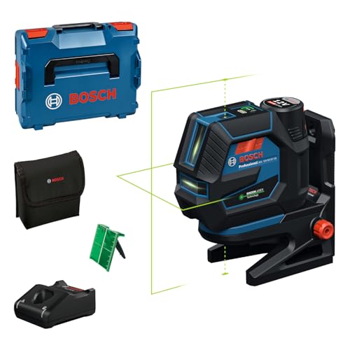 Bosch Professional Laser Combinato Gcl 12V-50-22 Cg (Raggio D'Azione Fino A 50 M Con Ricevitore, Dual Power, App Levelling Remote, Attacco Rm 20, Gba