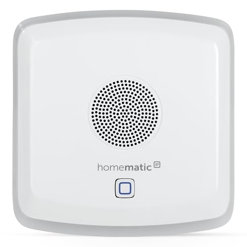 Homematic Ip Smart Home 152348A0 Combi Segnalazione Acustica + Ottica Gong Per Campanello Senza Cavo, Funziona A Batterie, Regolazione Tramite App Ale