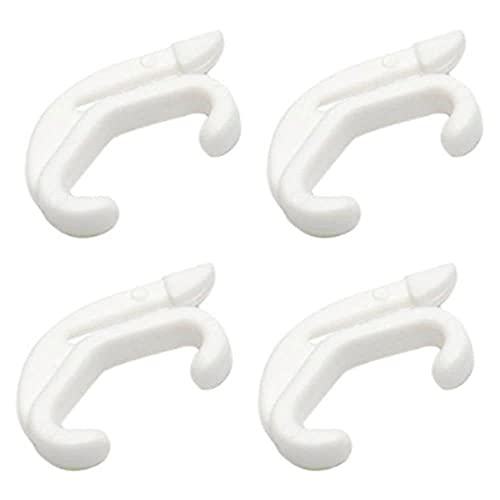 Bulk Hardware Bh03645 Ganci Scorrevoli Per Tende Su Binario Porta-Tende Swish Valance, Bianco, Set Di 50