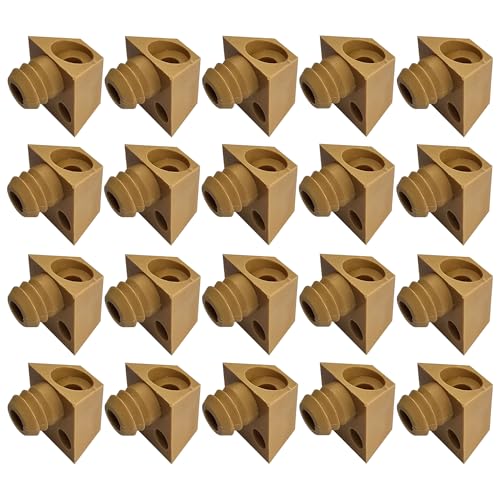 Cyclingcolors 20X Supporto Pavimento Fermi Reggipiani Reggimensola Plastico 11Mm Perni Supporto Mensole Staffe Tasselli Scaffale Ripiani Mobili, Marro