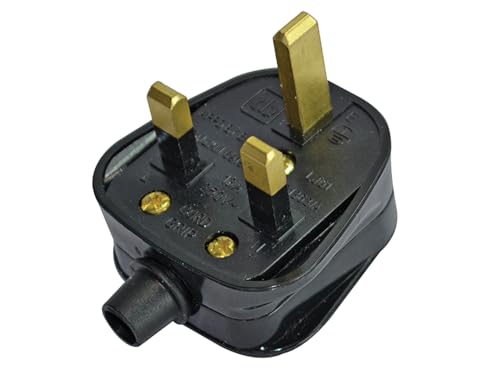 Fpp Plug13R - Presa In Gomma 13 A 230 V, Colore: Nero