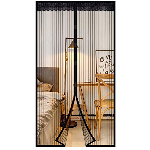 Extsud Zanzariera Magnetica 140X240Cm Chiusura Automatica Tenda Zanzariera A Strisce Anti Zanzare Insetti Per Porte Finestre Balcone Soggiorno (140X24