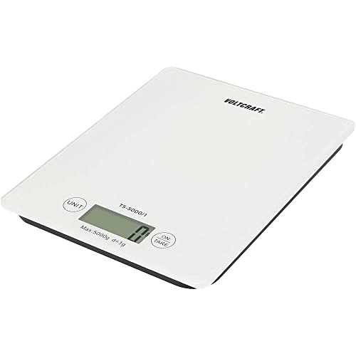 Voltcraft Ts-5000/1 Bilancia Per Lettere Portata Max. 5 Kg Risoluzione 1 G A Batteria Bianco