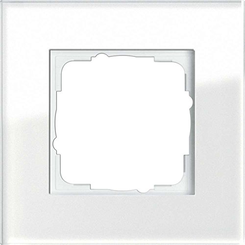 Gira 021112, Placca Per Combinazione Orizzontale E Verticale Esprit Glas, Bianco