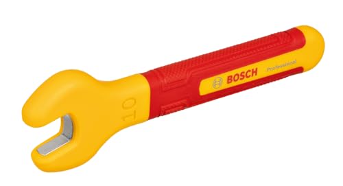 Bosch Professional Chiave Vde - 10 Mm (Posizione Ganasce A 15°, Certificata Fino A 1.000 V, Isolata Con Elastomero Termoplastico (Tpe))