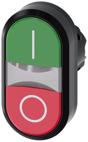 Siemens Sirius Atc – Pulsante Doppio Rotondo Plastica Verde Unipolare Rosso O Boton Rasante