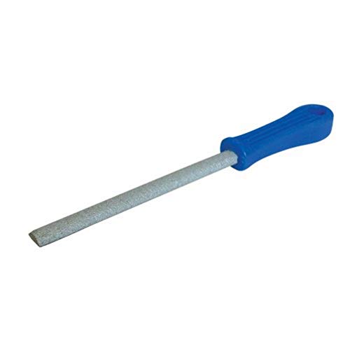 Silverline 245095, Lima Semitonda In Grana Di Carburo, 150 Mm