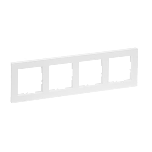 Legrand, Seano+ 765184 - Telaio, Termoplastico Senza Alogeni, Produzione E Imballaggio Sostenibili, Colore: Bianco Ultra