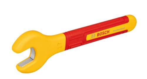 Bosch Professional Chiave Vde - 17 Mm (Posizione Ganasce A 15°, Certificata Fino A 1.000 V, Isolata Con Elastomero Termoplastico (Tpe))