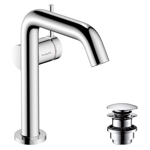 Hansgrohe Tecturis S - Rubinetto Per Lavabo Con Push-Open, Risparmio Energetico (Coolstart), Miscelatore Lavabo Risparmio Idrico (Ecosmart) Con Altezz