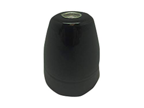 Portalampada In Ceramica Vintage E27 In Colore Nero. Ideale Per Dare Un Tocco Retrò Ed Elegante Ai Tuoi Spazi. Perfetto Per Lampade A Sospensione O Da